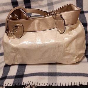 Iridescent white purse